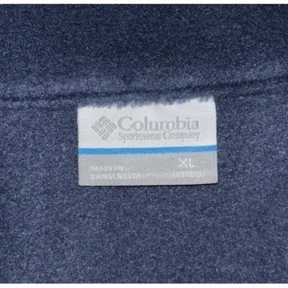 Columbia Boys' XL 18/20 Steens Mountain Fleece Vest Navy Blue Full Zip Outdoors - Picture 10 of 12